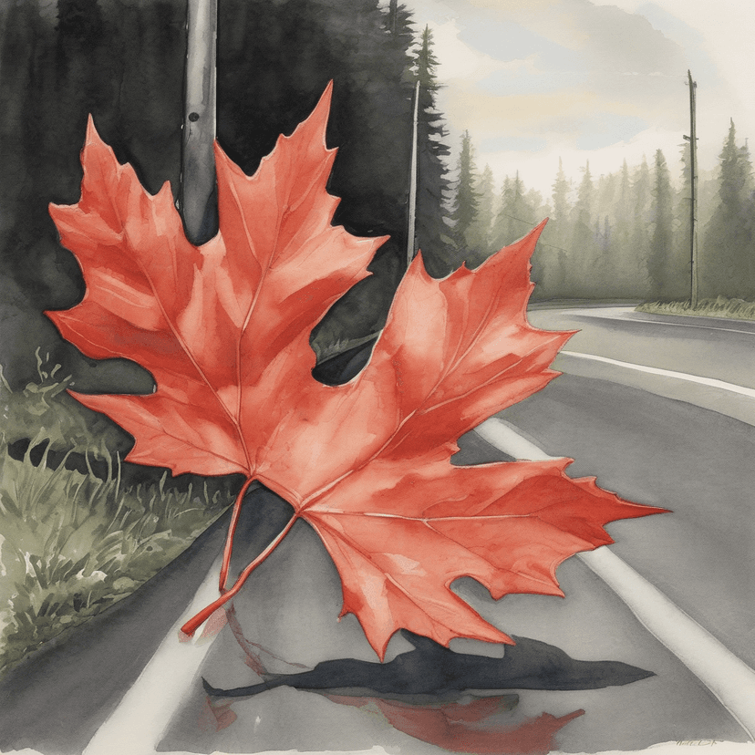 Maple Leaf in Weyerhaeuser Sign Sleeve